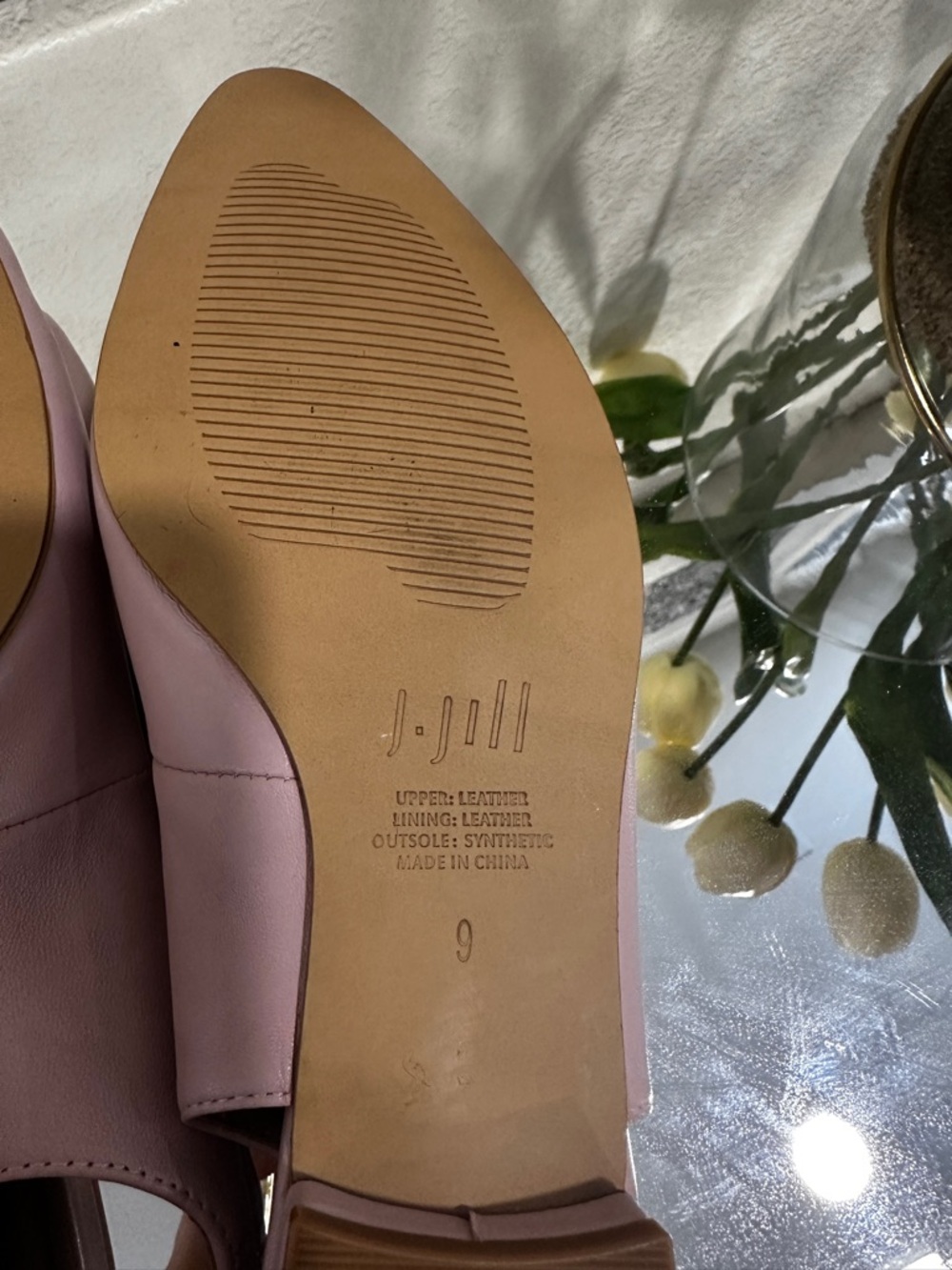 J. Jill Pale Pink Pointed Slingback Flats - Picture 4 of 7